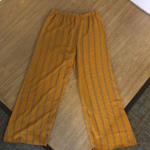 Forever 21 ankle wide-legged pants w/ stripes